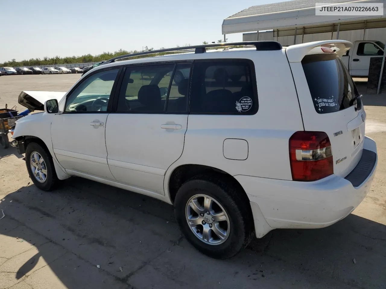 2007 Toyota Highlander Sport VIN: JTEEP21A070226663 Lot: 72549354