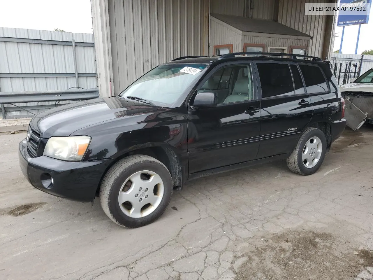 2007 Toyota Highlander Sport VIN: JTEEP21AX70197592 Lot: 72784294