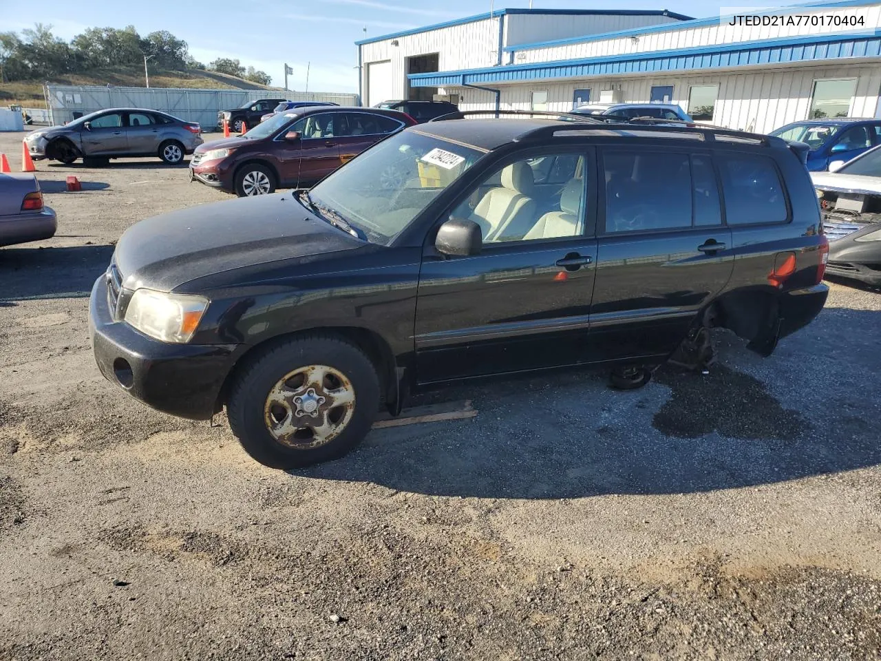 2007 Toyota Highlander VIN: JTEDD21A770170404 Lot: 72842224