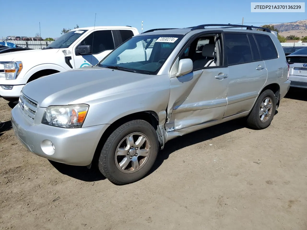 JTEDP21A370136239 2007 Toyota Highlander Sport