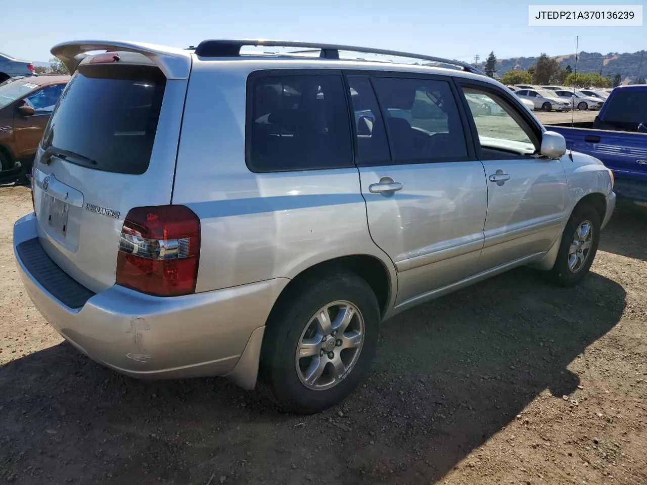 2007 Toyota Highlander Sport VIN: JTEDP21A370136239 Lot: 73530274