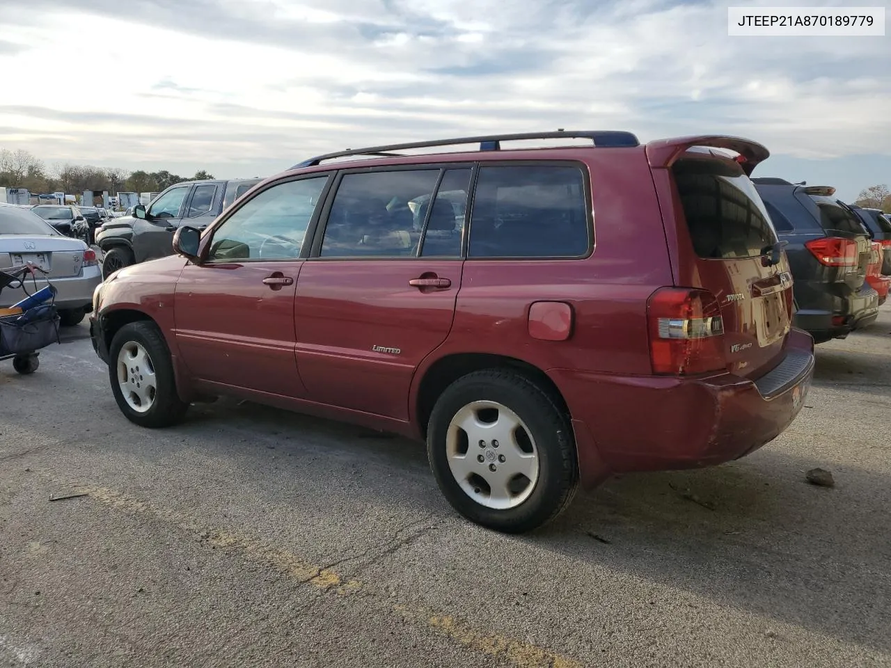 2007 Toyota Highlander Sport VIN: JTEEP21A870189779 Lot: 76179554