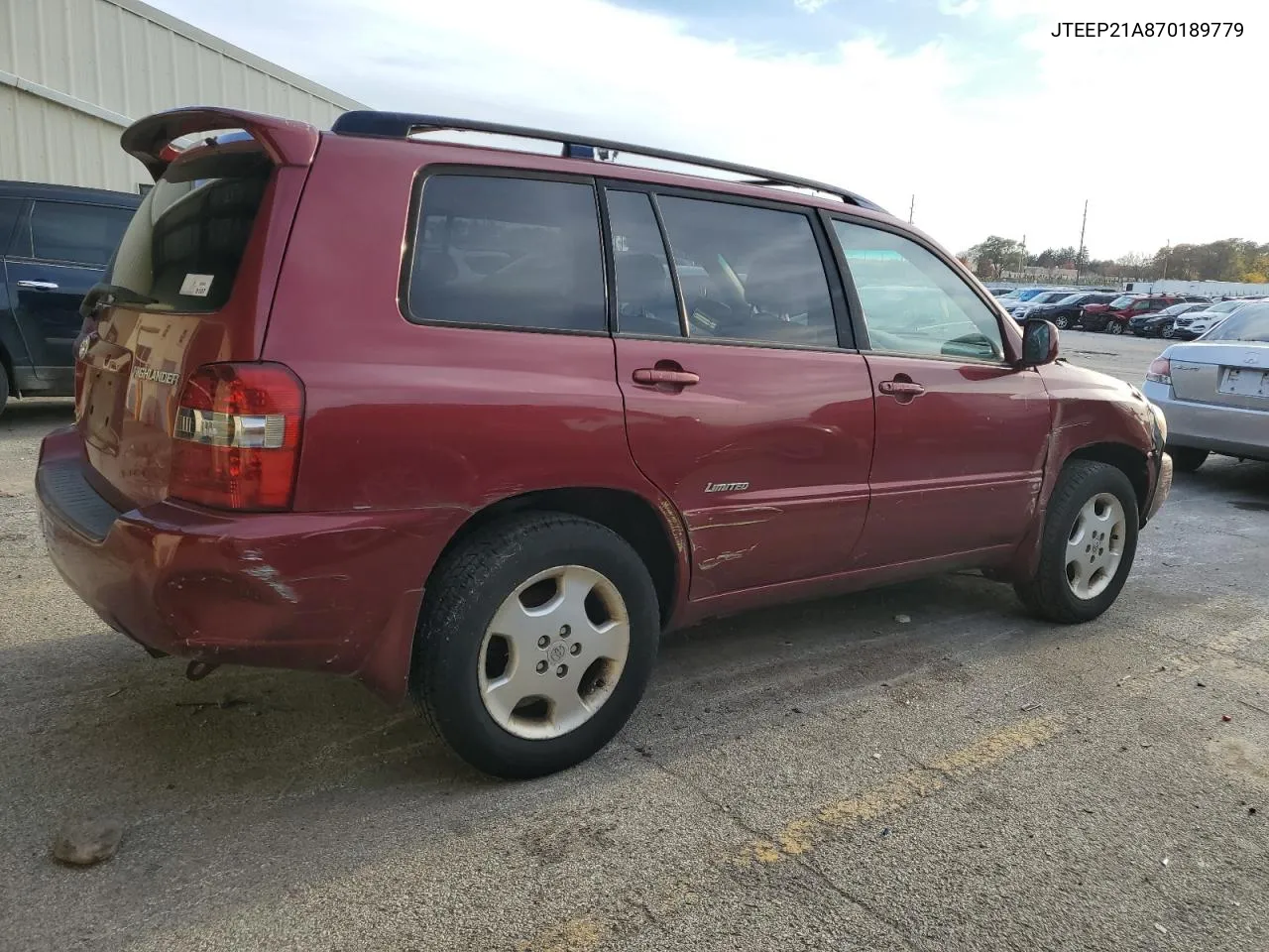 2007 Toyota Highlander Sport VIN: JTEEP21A870189779 Lot: 76179554