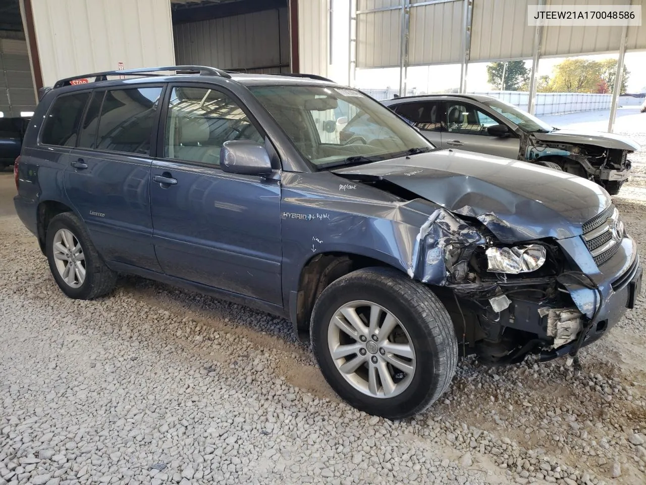 2007 Toyota Highlander Hybrid VIN: JTEEW21A170048586 Lot: 77013864