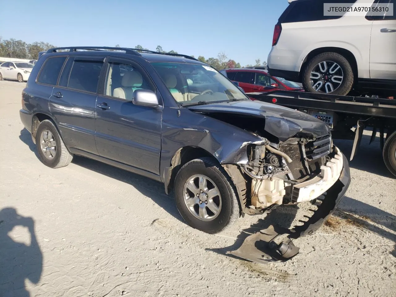 2007 Toyota Highlander VIN: JTEGD21A970156310 Lot: 77184954