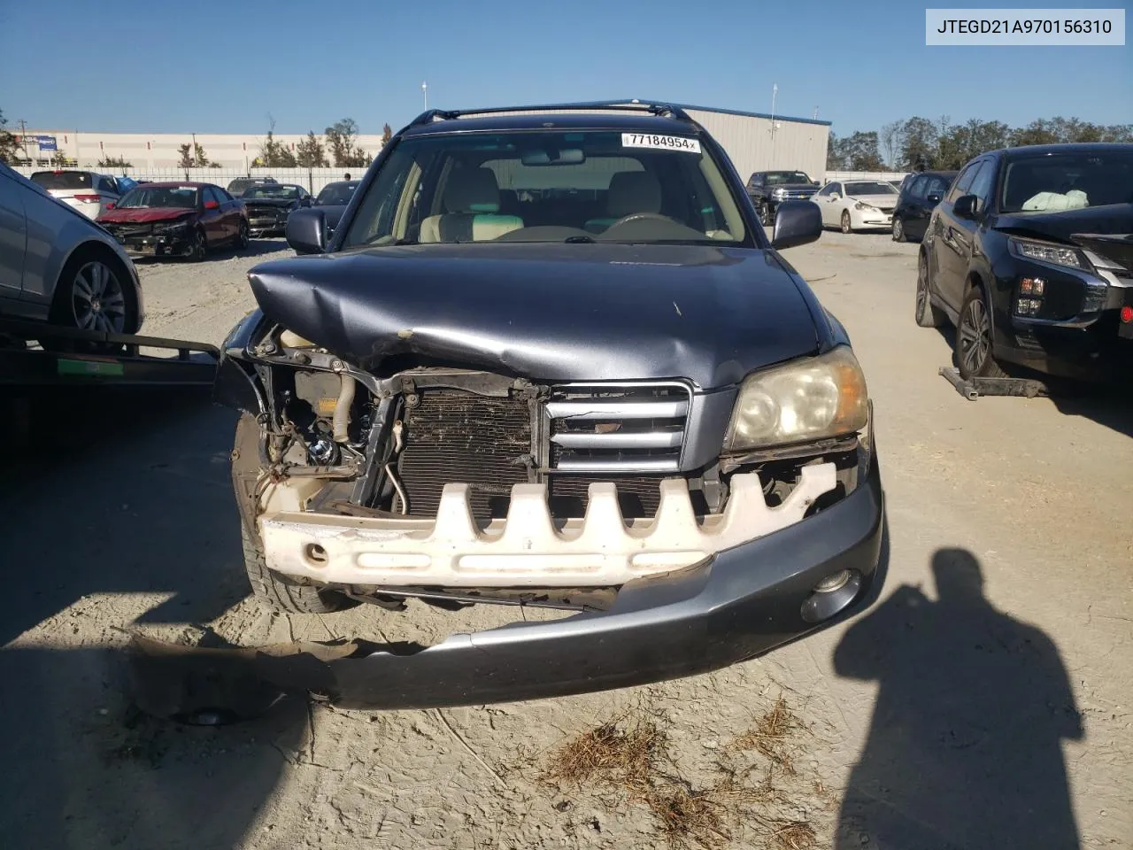 2007 Toyota Highlander VIN: JTEGD21A970156310 Lot: 77184954