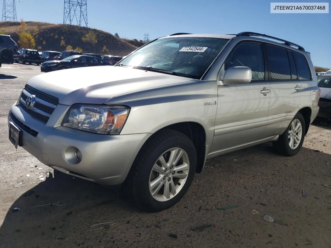 JTEEW21A670037468 2007 Toyota Highlander Hybrid