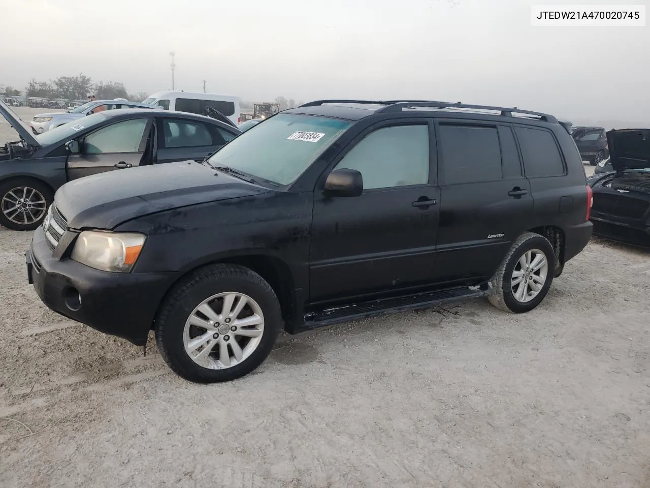 2007 Toyota Highlander Hybrid VIN: JTEDW21A470020745 Lot: 77803834