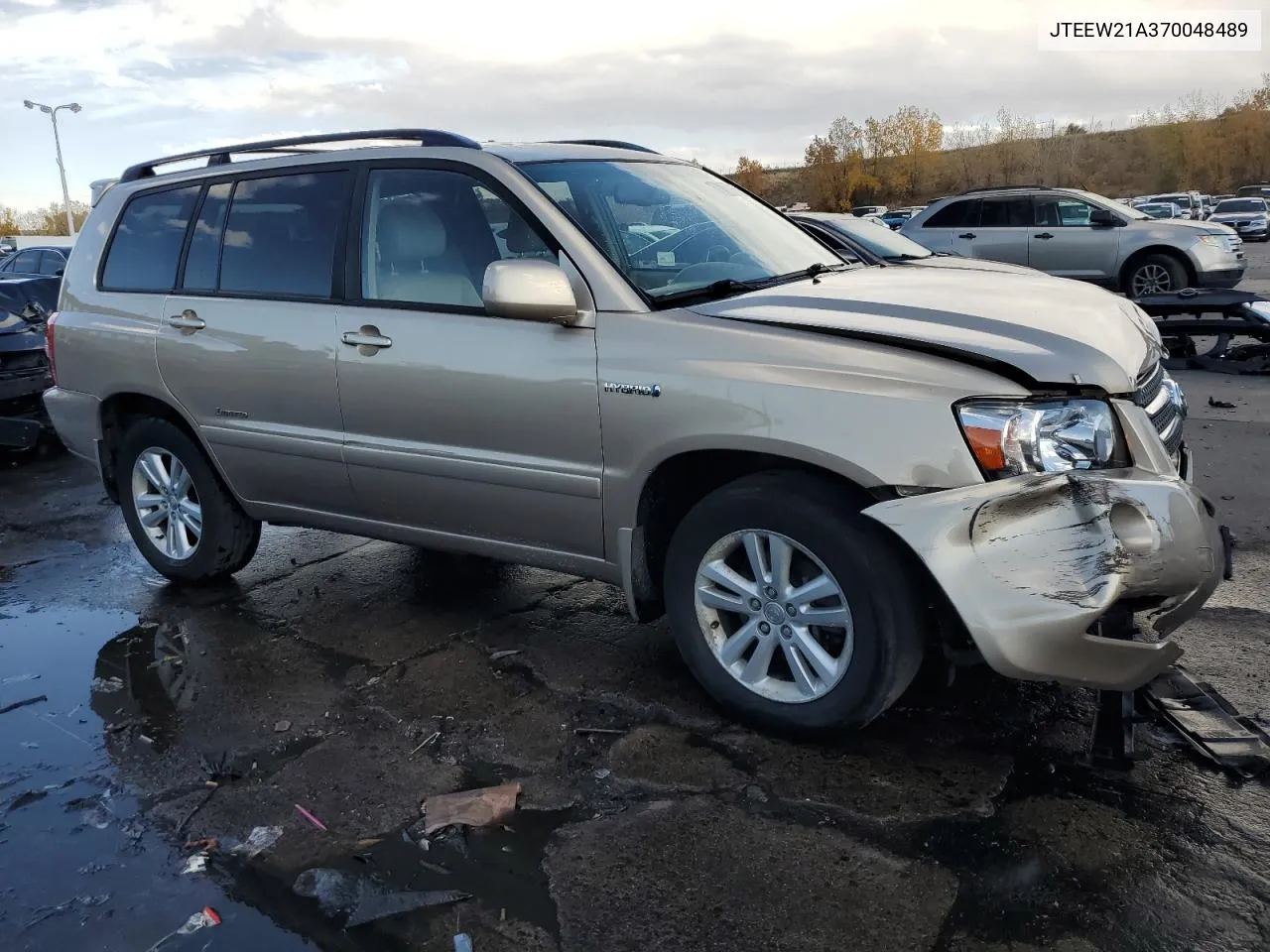 2007 Toyota Highlander Hybrid VIN: JTEEW21A370048489 Lot: 78094664