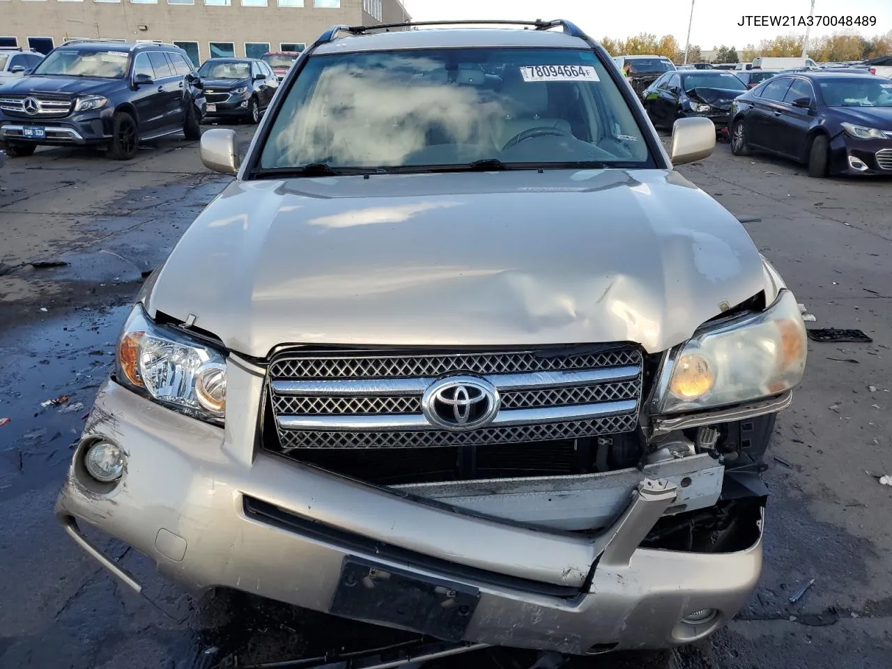 2007 Toyota Highlander Hybrid VIN: JTEEW21A370048489 Lot: 78094664