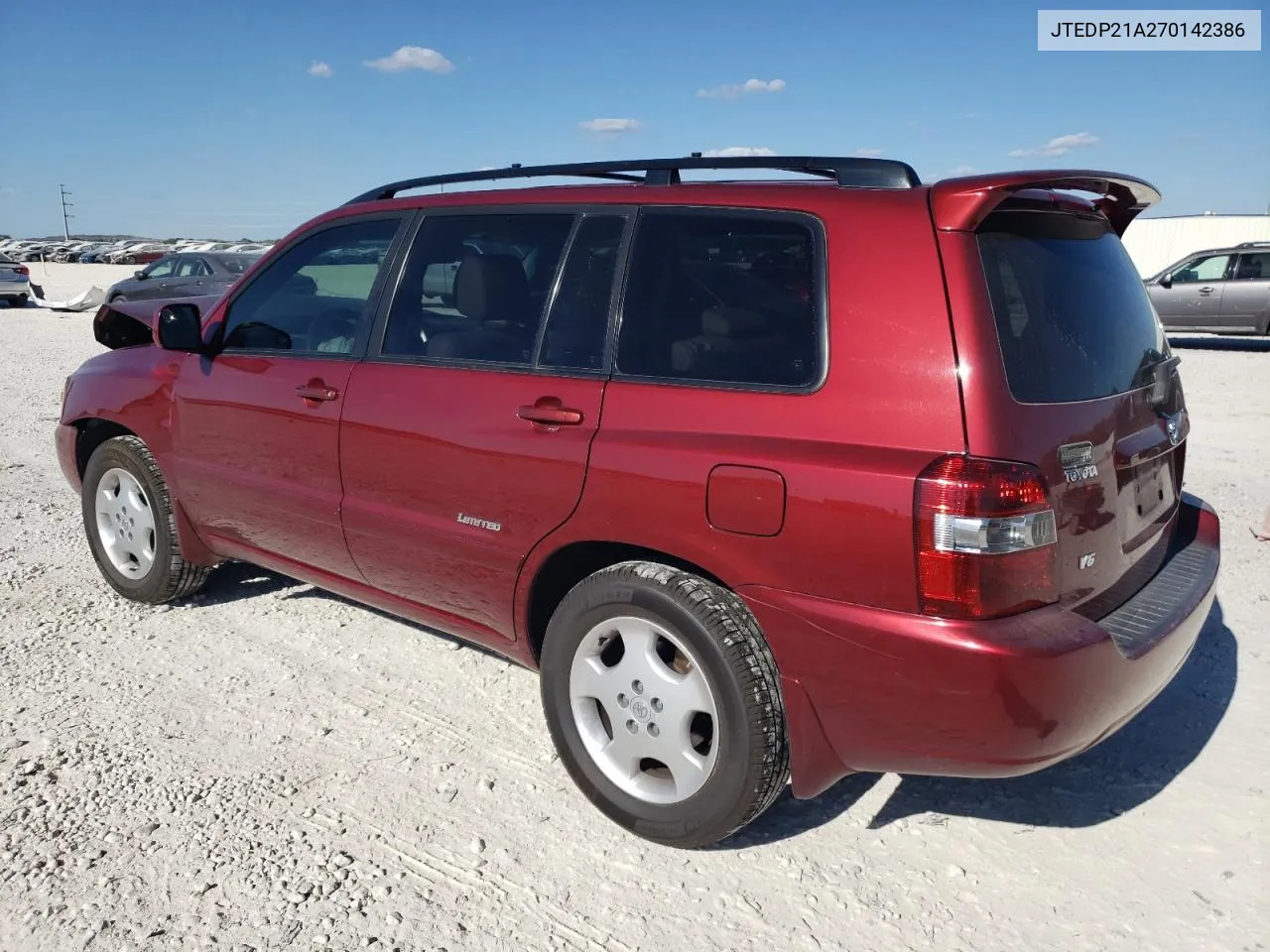 2007 Toyota Highlander Sport VIN: JTEDP21A270142386 Lot: 78151534