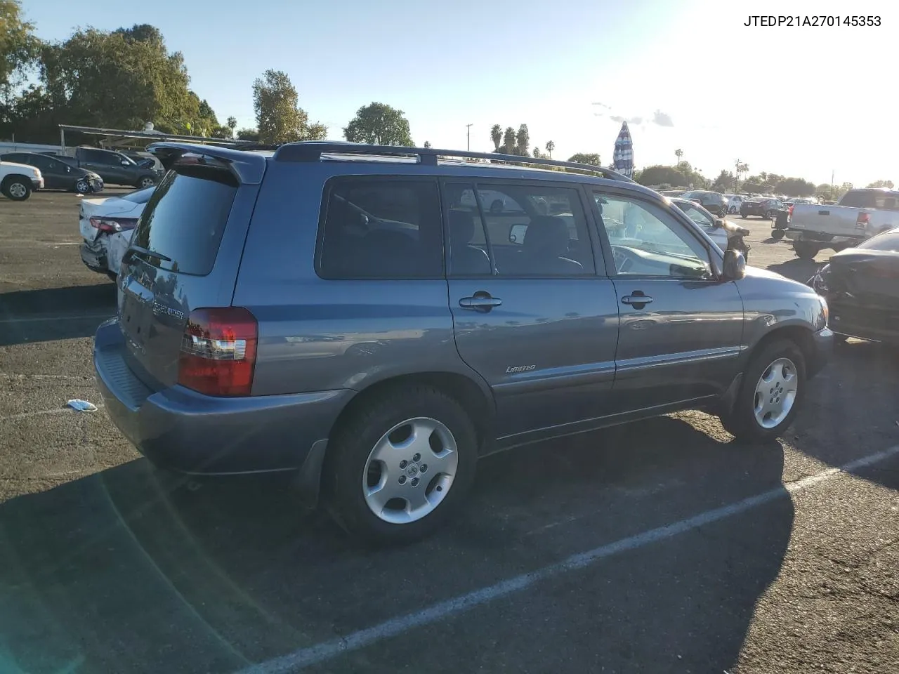 2007 Toyota Highlander Sport VIN: JTEDP21A270145353 Lot: 78328014