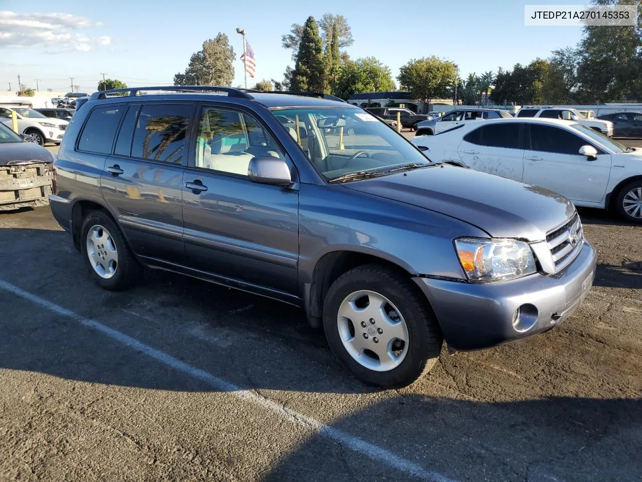 2007 Toyota Highlander Sport VIN: JTEDP21A270145353 Lot: 78328014