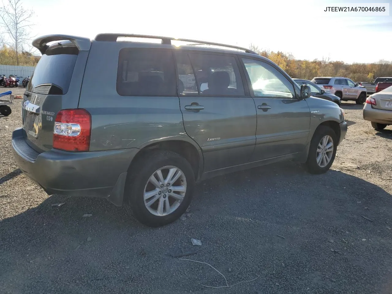 2007 Toyota Highlander Hybrid VIN: JTEEW21A670046865 Lot: 78332194