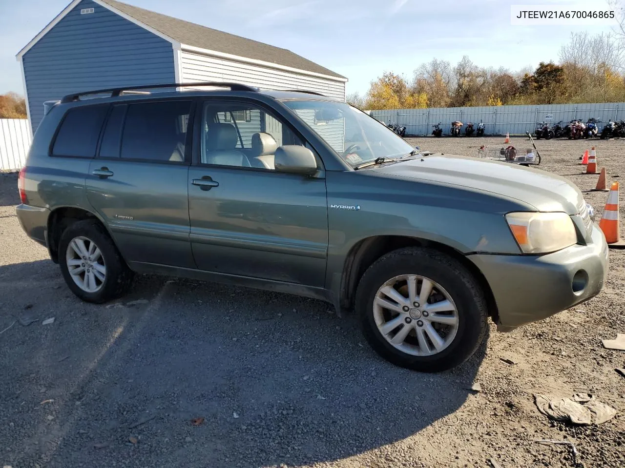 2007 Toyota Highlander Hybrid VIN: JTEEW21A670046865 Lot: 78332194