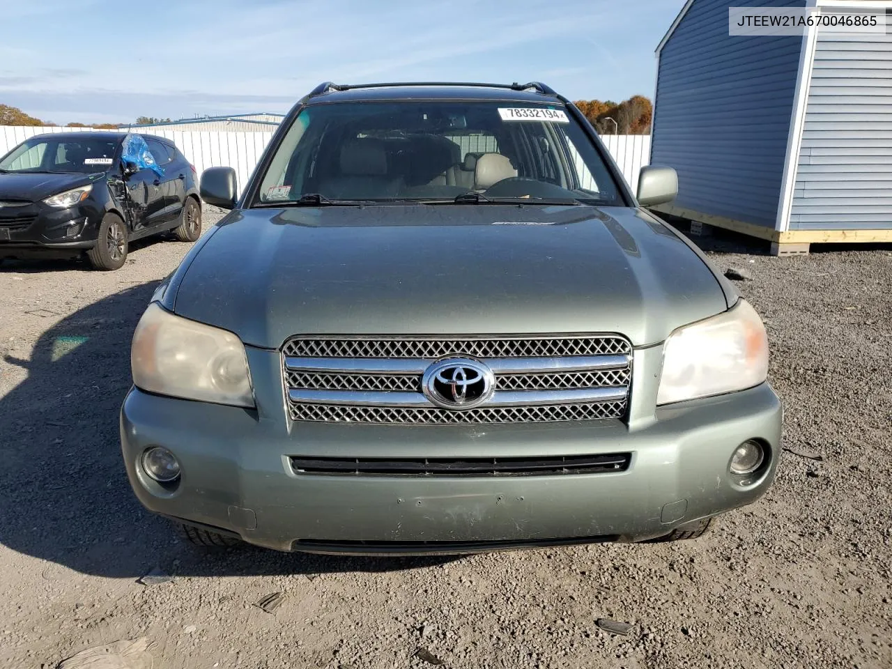 2007 Toyota Highlander Hybrid VIN: JTEEW21A670046865 Lot: 78332194