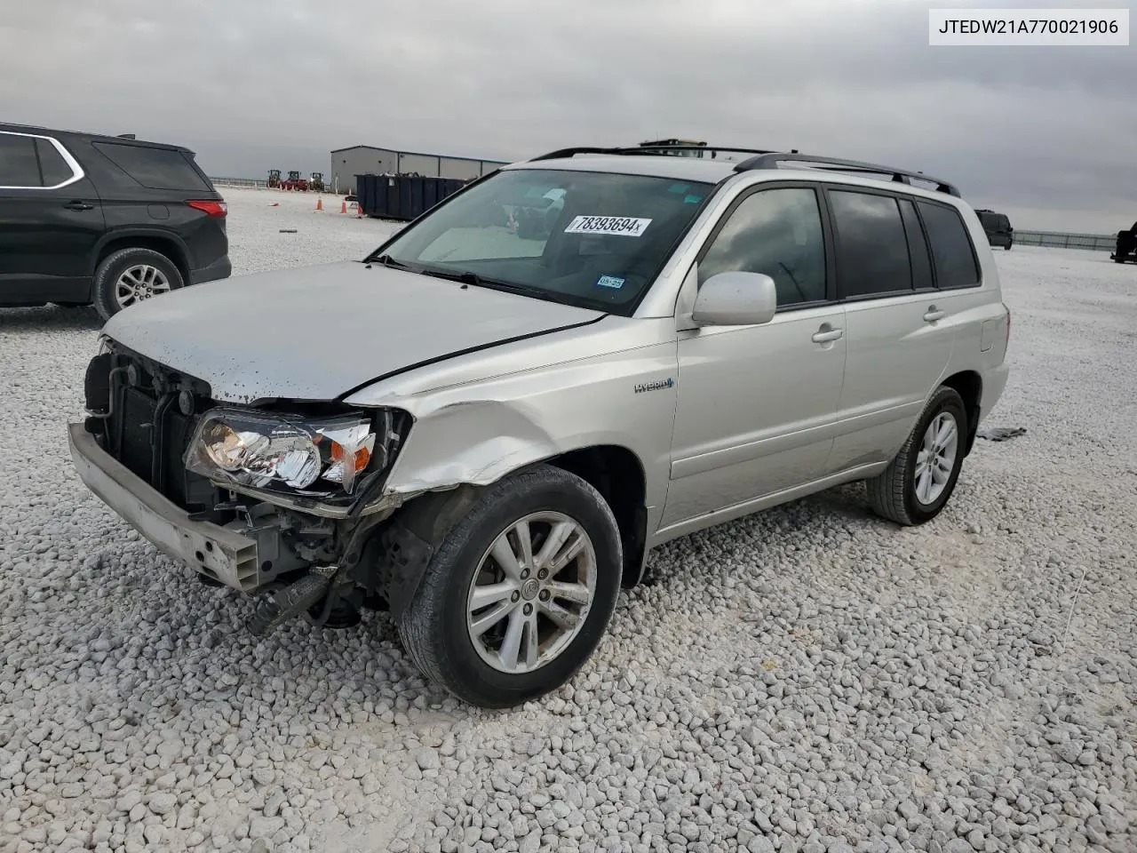 2007 Toyota Highlander Hybrid VIN: JTEDW21A770021906 Lot: 78393694