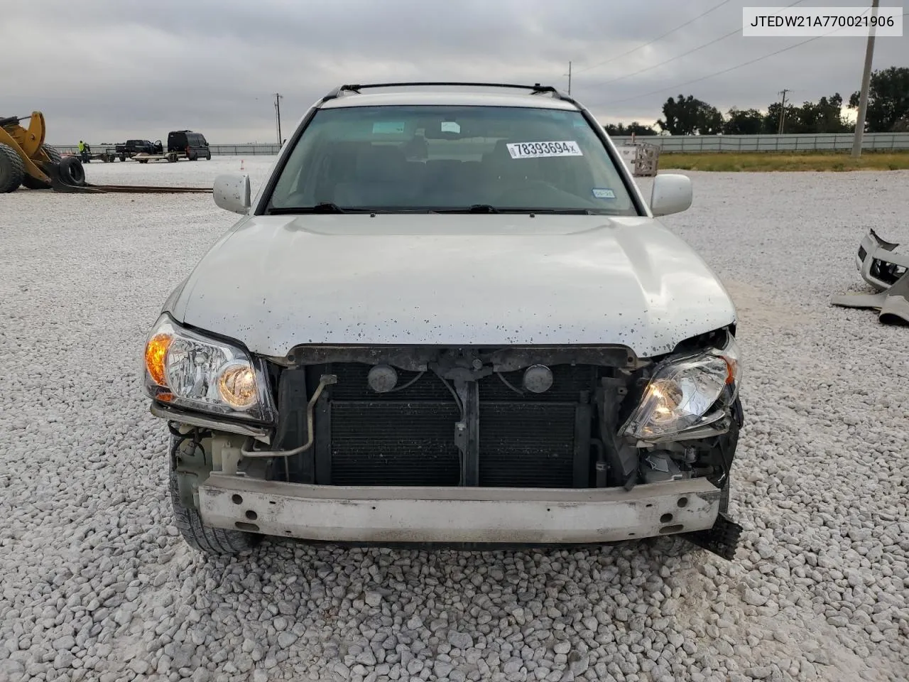 2007 Toyota Highlander Hybrid VIN: JTEDW21A770021906 Lot: 78393694