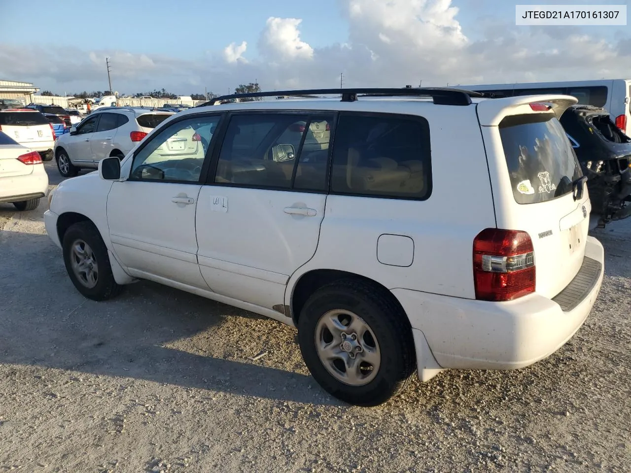 2007 Toyota Highlander VIN: JTEGD21A170161307 Lot: 78856694