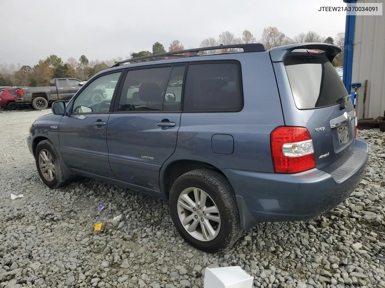 2007 Toyota Highlander Hybrid VIN: JTEEW21A370034091 Lot: 78987584