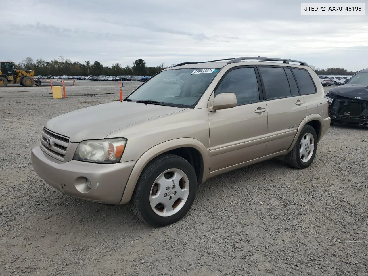 2007 Toyota Highlander Sport VIN: JTEDP21AX70148193 Lot: 78999394