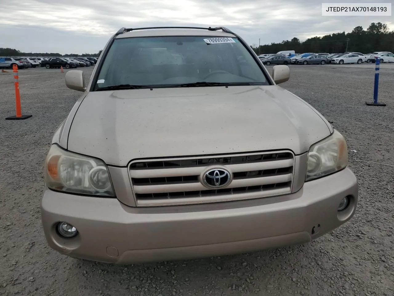 2007 Toyota Highlander Sport VIN: JTEDP21AX70148193 Lot: 78999394