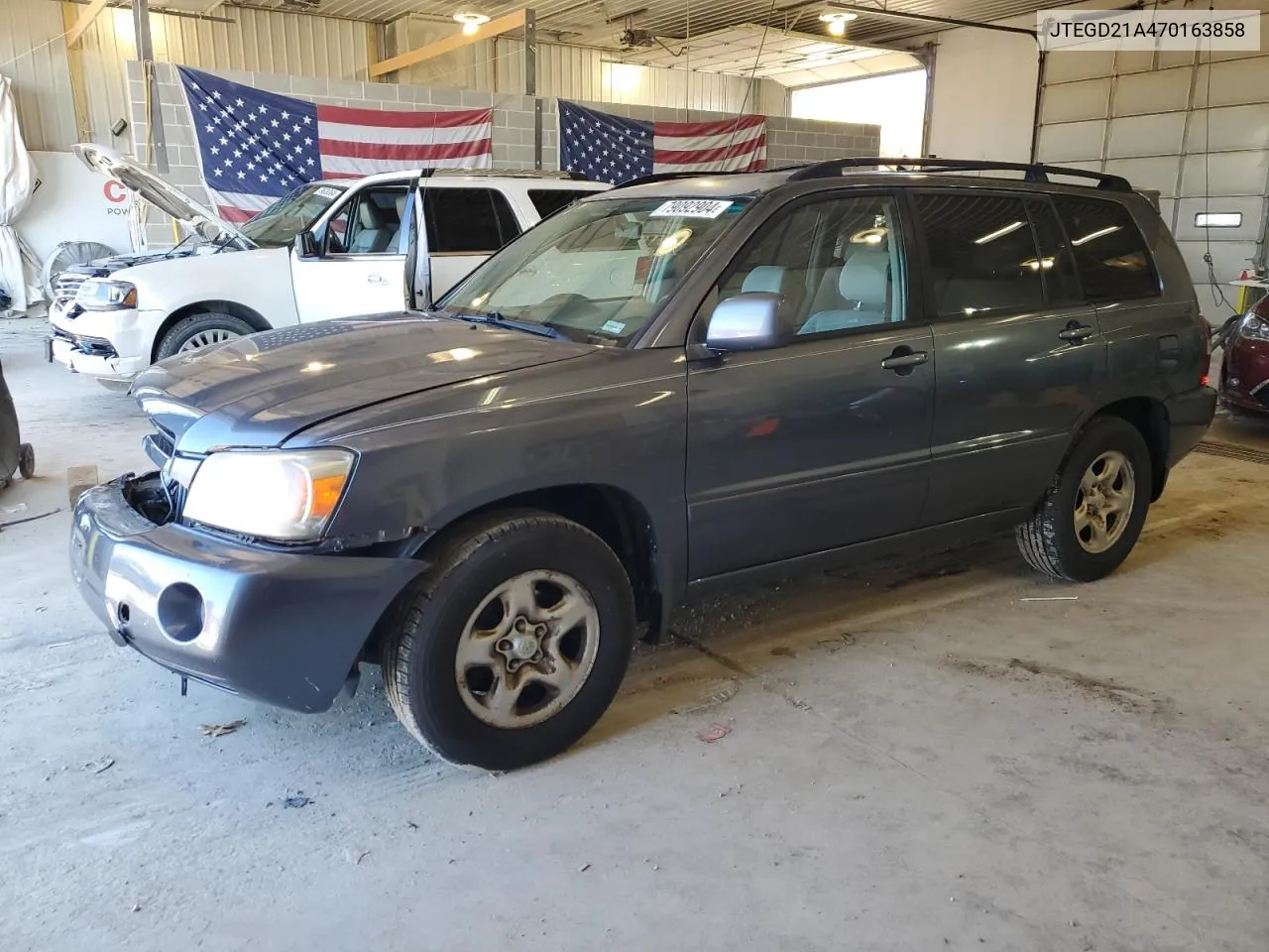 2007 Toyota Highlander VIN: JTEGD21A470163858 Lot: 79092904