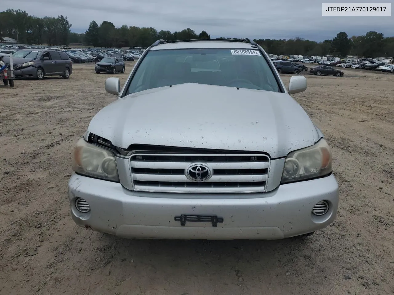 2007 Toyota Highlander Sport VIN: JTEDP21A770129617 Lot: 80105894