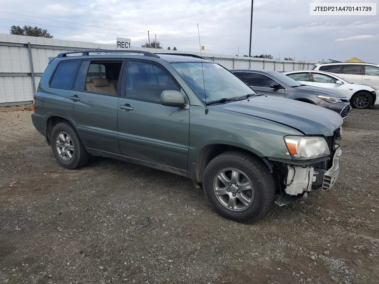 2007 Toyota Highlander Sport VIN: JTEDP21A470141739 Lot: 80130884