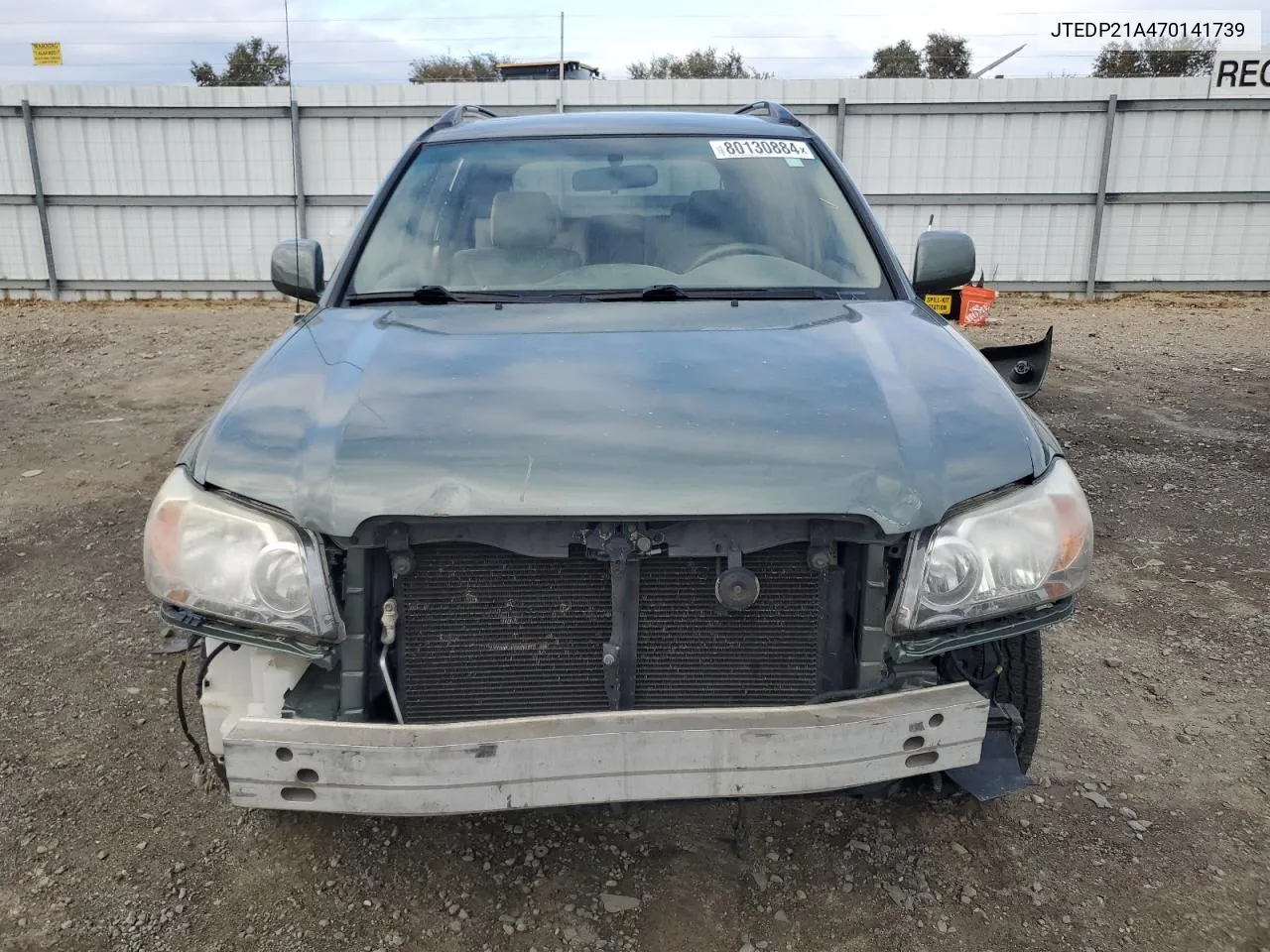 2007 Toyota Highlander Sport VIN: JTEDP21A470141739 Lot: 80130884