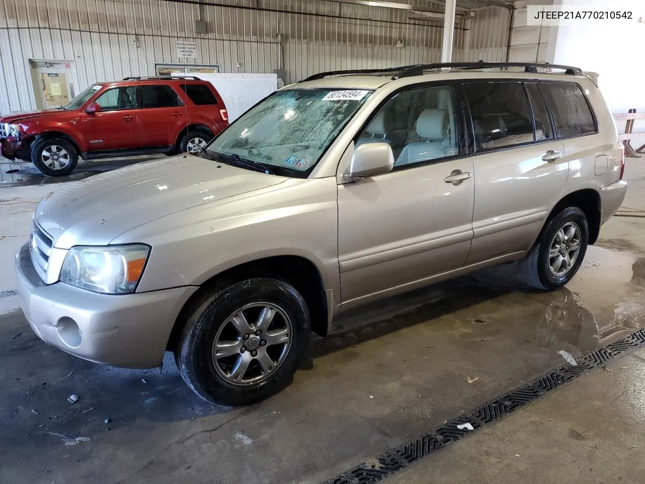 2007 Toyota Highlander Sport VIN: JTEEP21A770210542 Lot: 80134594