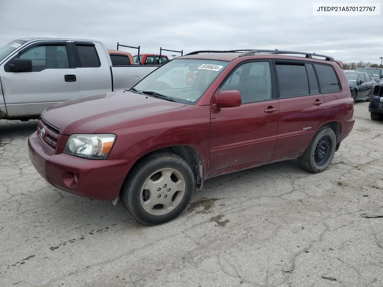 2007 Toyota Highlander Sport VIN: JTEDP21A570127767 Lot: 80368634