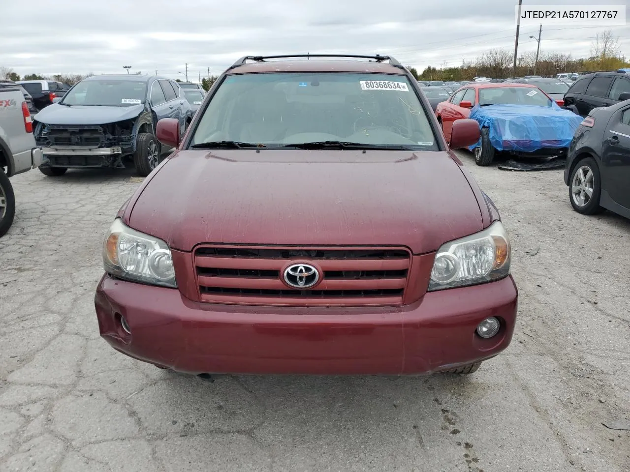 2007 Toyota Highlander Sport VIN: JTEDP21A570127767 Lot: 80368634