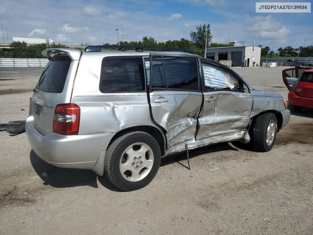 2007 Toyota Highlander Sport VIN: JTEDP21A370139934 Lot: 80420584