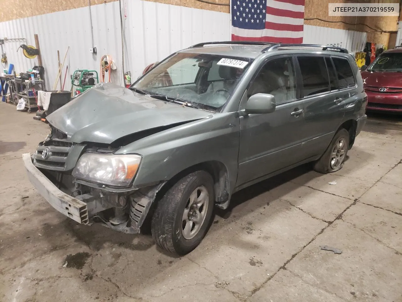 2007 Toyota Highlander Sport VIN: JTEEP21A370219559 Lot: 80797374