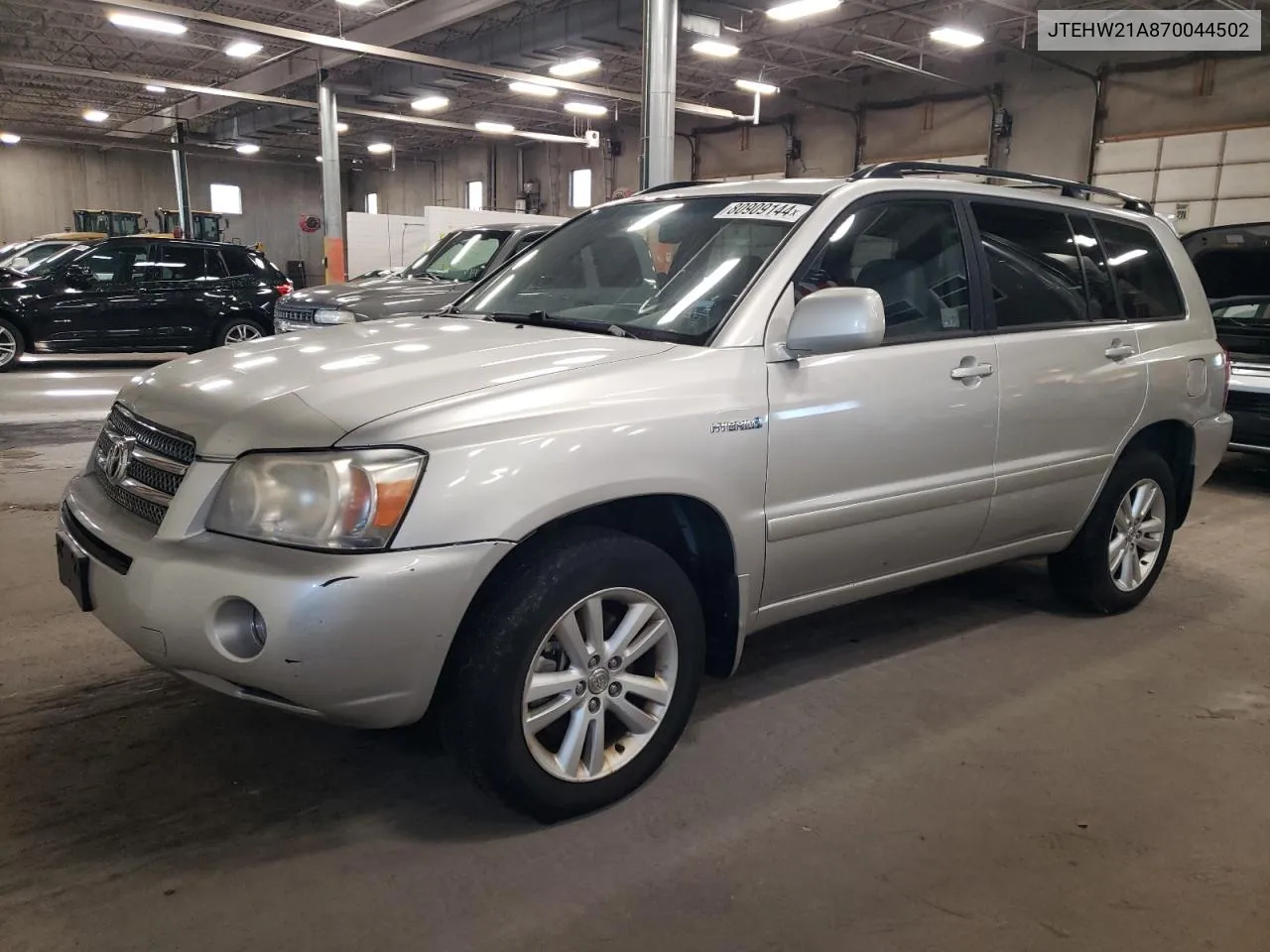 2007 Toyota Highlander Hybrid VIN: JTEHW21A870044502 Lot: 80909144