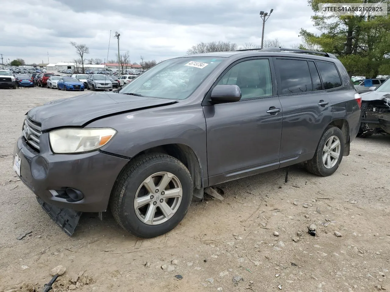 2008 Toyota Highlander VIN: JTEES41A582102825 Lot: 46749784