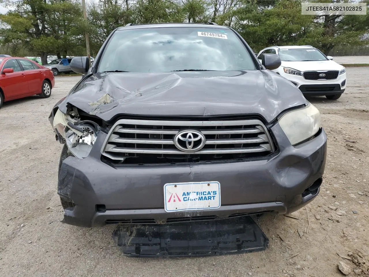 2008 Toyota Highlander VIN: JTEES41A582102825 Lot: 46749784