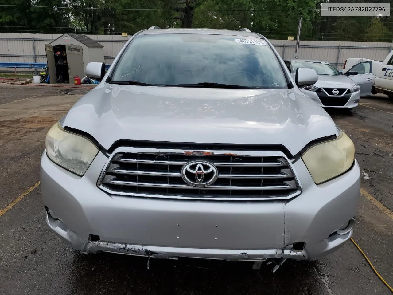 2008 Toyota Highlander Limited VIN: JTEDS42A782027796 Lot: 48751104