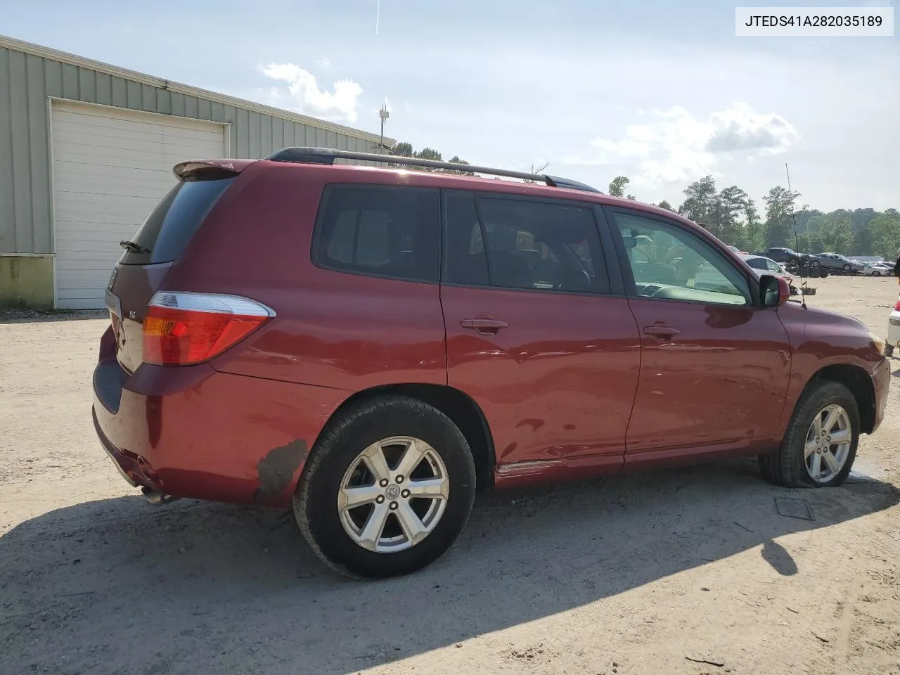 2008 Toyota Highlander VIN: JTEDS41A282035189 Lot: 54311814