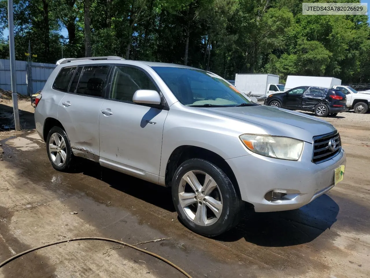 2008 Toyota Highlander Sport VIN: JTEDS43A782026629 Lot: 56925364