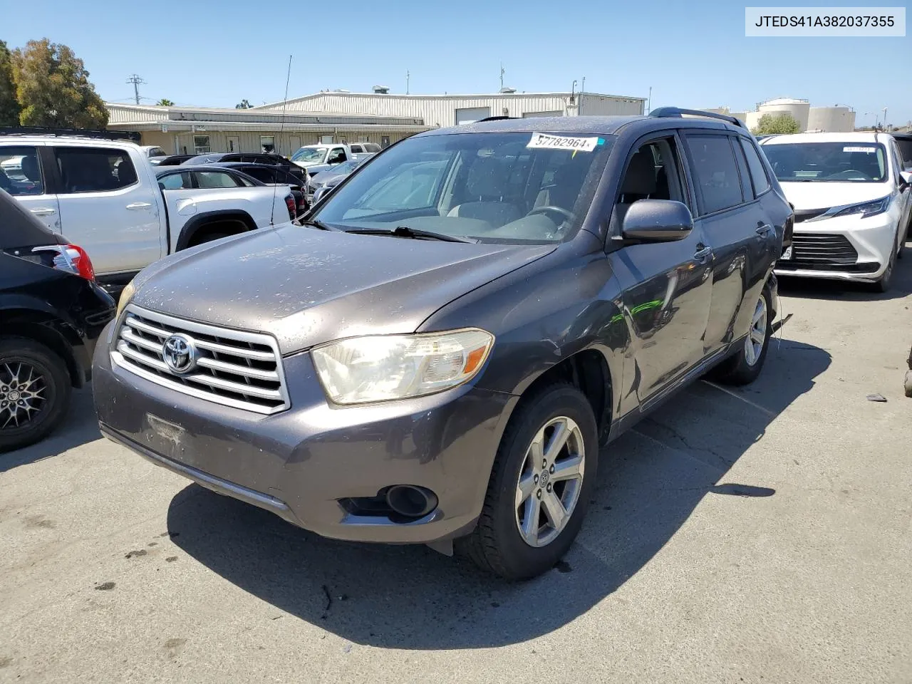 2008 Toyota Highlander VIN: JTEDS41A382037355 Lot: 57782964