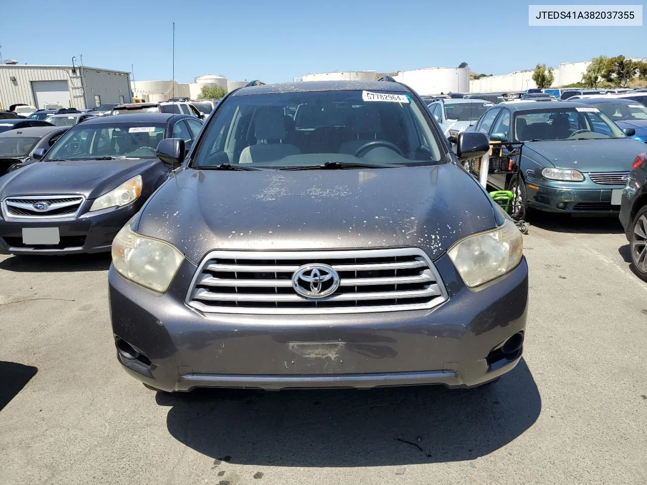 2008 Toyota Highlander VIN: JTEDS41A382037355 Lot: 57782964