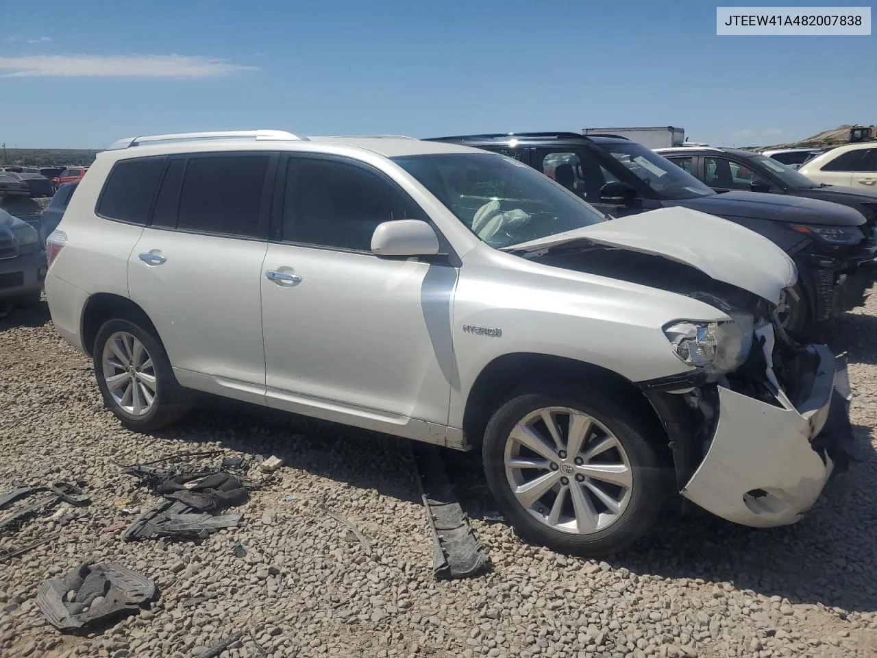 2008 Toyota Highlander Hybrid VIN: JTEEW41A482007838 Lot: 58324834