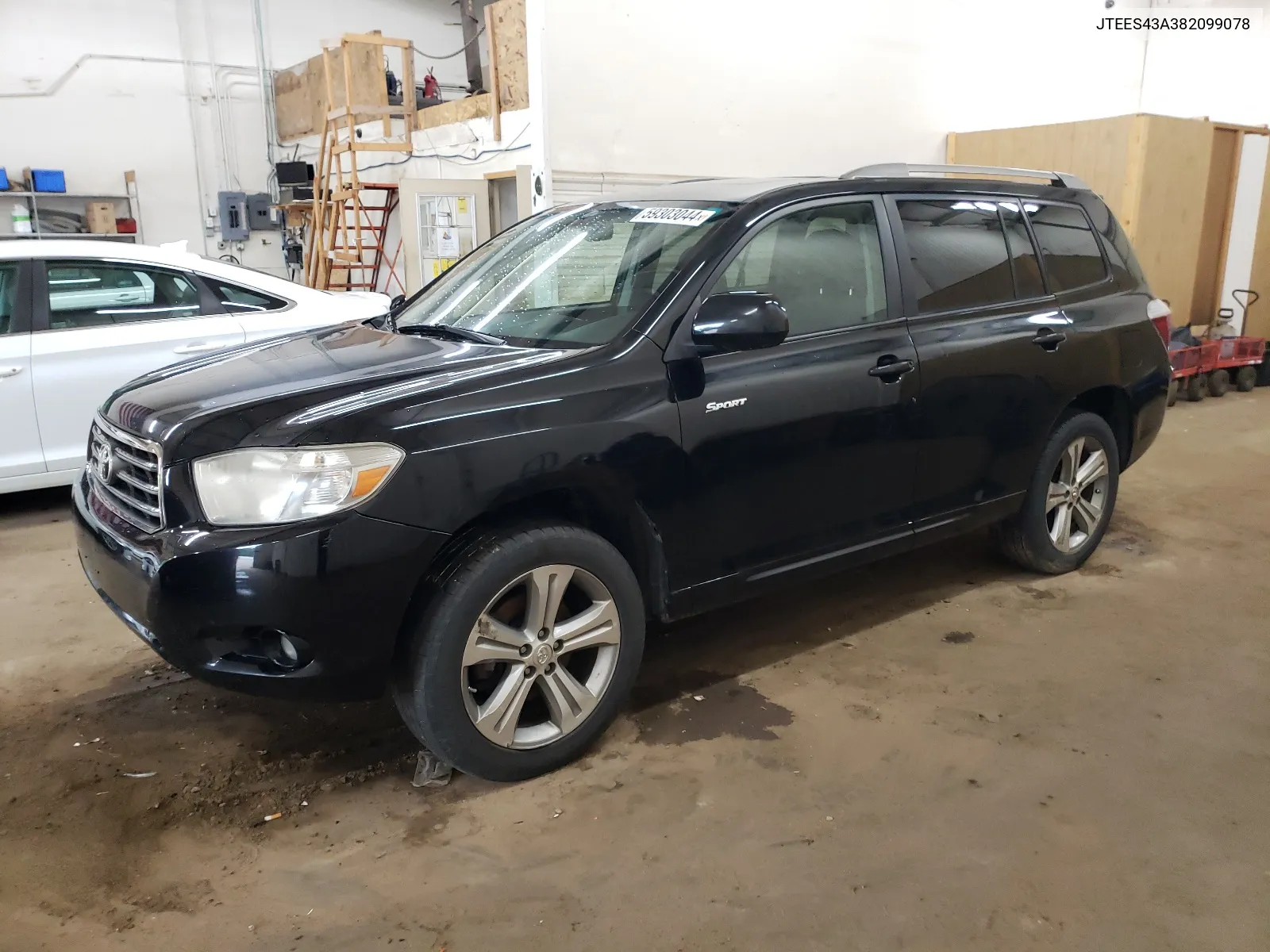 2008 Toyota Highlander Sport VIN: JTEES43A382099078 Lot: 59303044