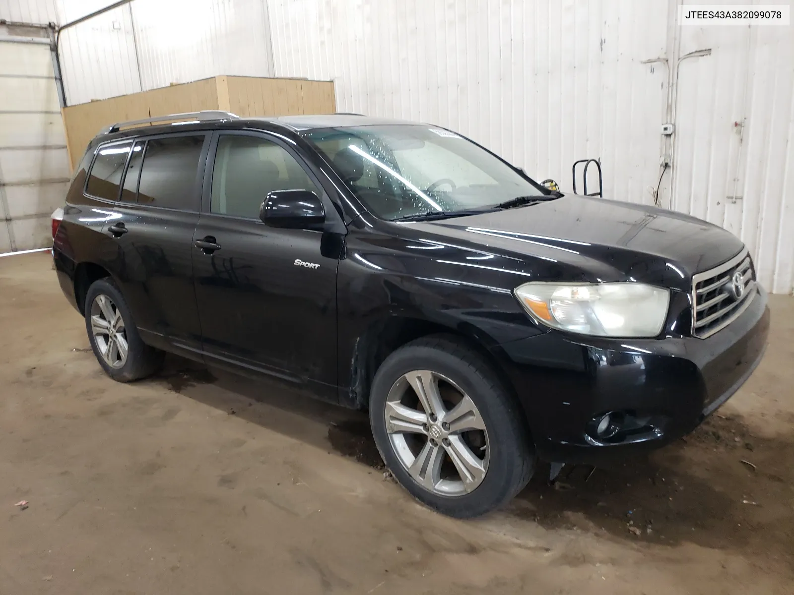 2008 Toyota Highlander Sport VIN: JTEES43A382099078 Lot: 59303044