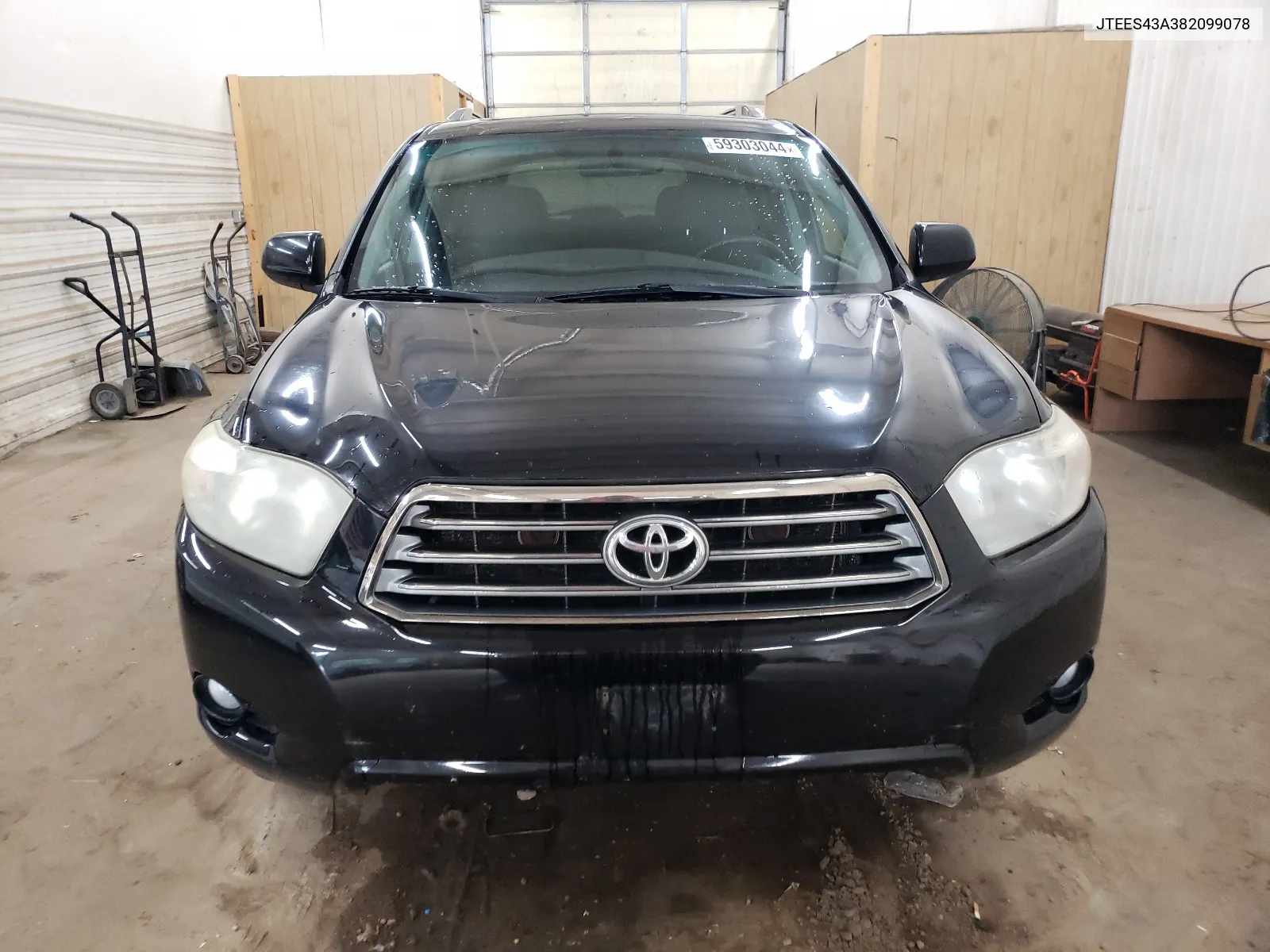 2008 Toyota Highlander Sport VIN: JTEES43A382099078 Lot: 59303044