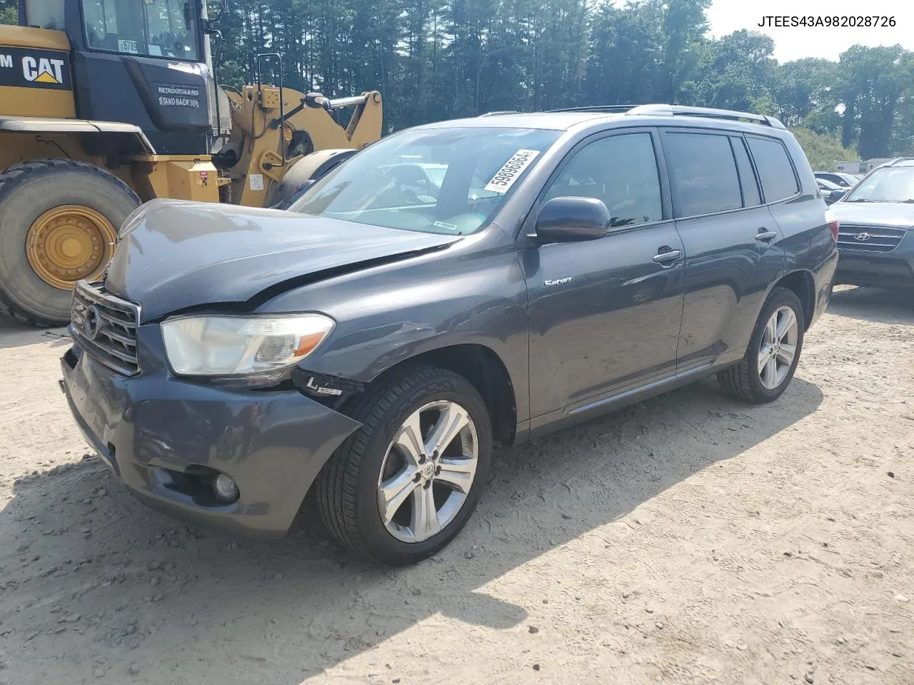 2008 Toyota Highlander Sport VIN: JTEES43A982028726 Lot: 59896064