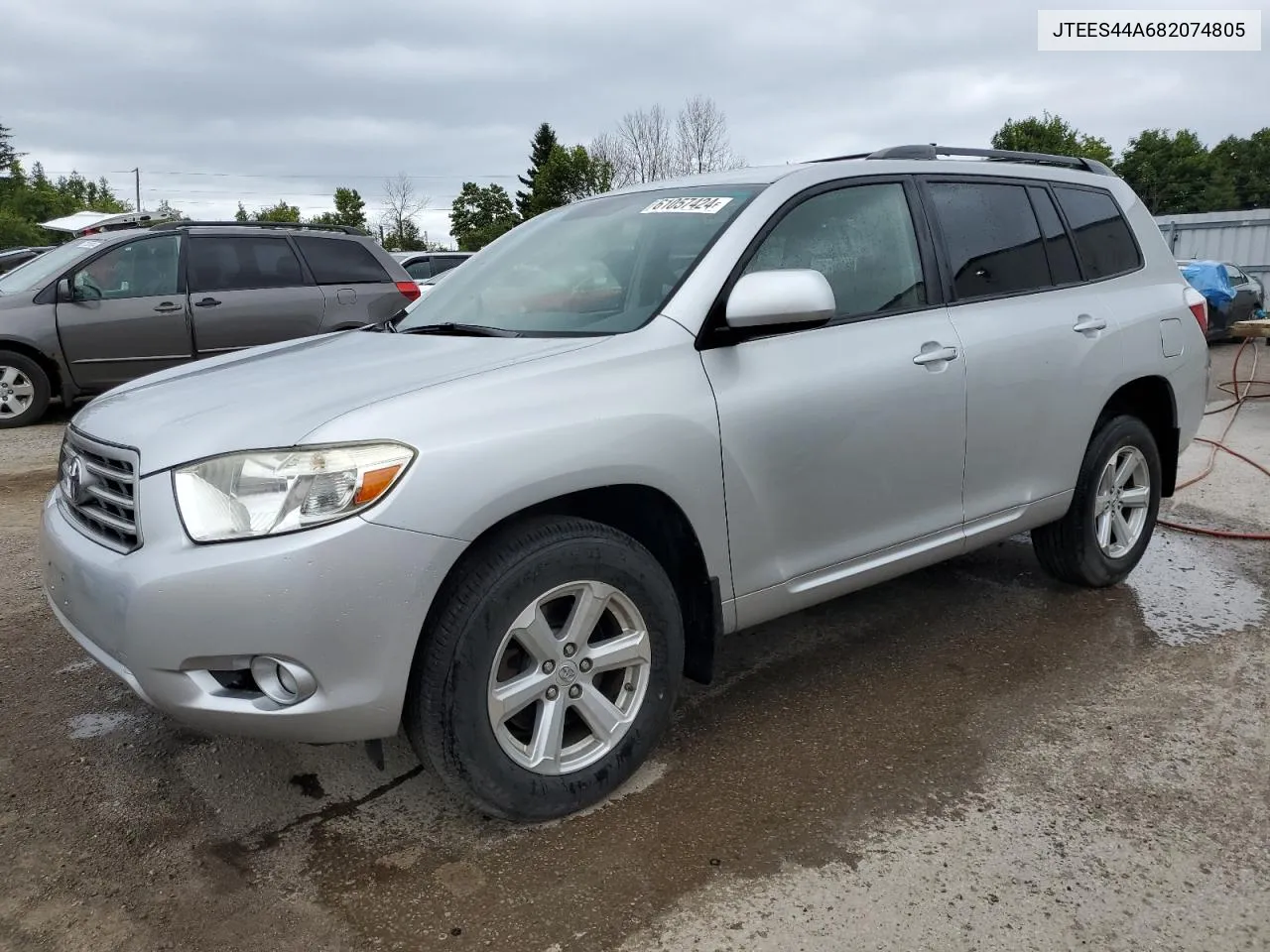 2008 Toyota Highlander Sr5 VIN: JTEES44A682074805 Lot: 61057424