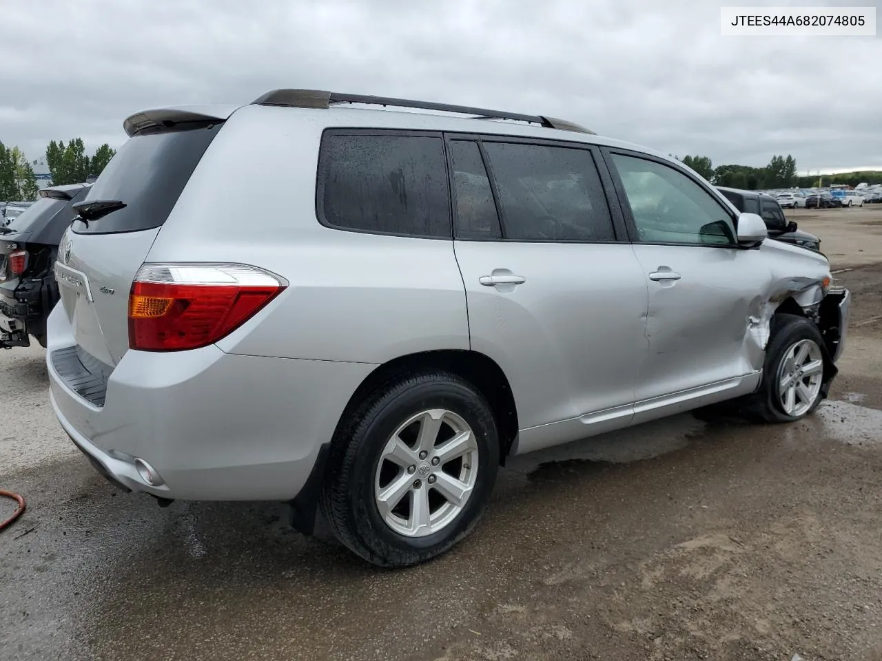 2008 Toyota Highlander Sr5 VIN: JTEES44A682074805 Lot: 61057424